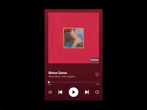 blame game kanye sample.